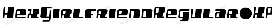 HexGirlfriendRegular-KPpA字体转换