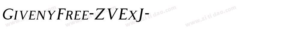 GivenyFree-ZVExJ字体转换