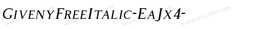GivenyFreeItalic-EaJx4字体转换