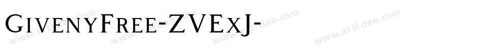 GivenyFree-ZVExJ字体转换