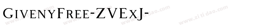 GivenyFree-ZVExJ字体转换