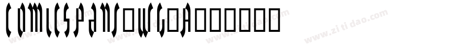 ComicSpans-WG2A字体转换