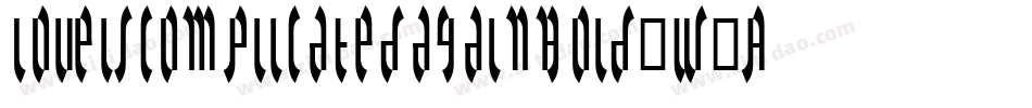 LoveiscomplicatedagainBold-W2A9字体转换