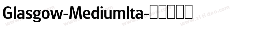 Glasgow-MediumIta字体转换