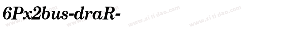 6Px2bus-draR字体转换