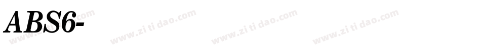 ABS6字体转换