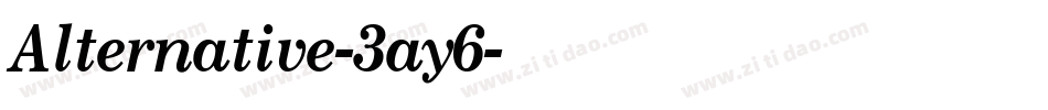 Alternative-3ay6字体转换