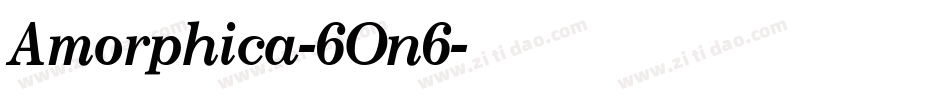 Amorphica-6On6字体转换