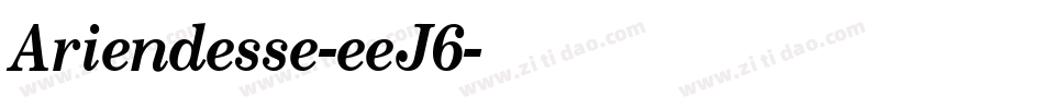 Ariendesse-eeJ6字体转换
