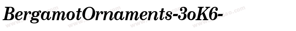 BergamotOrnaments-3oK6字体转换
