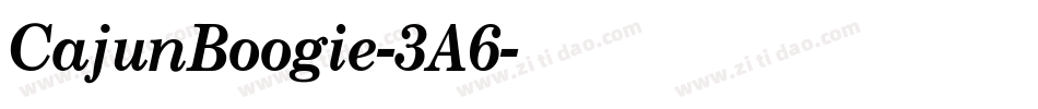 CajunBoogie-3A6字体转换