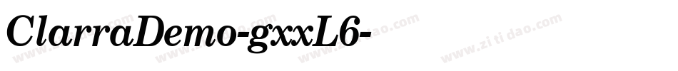 ClarraDemo-gxxL6字体转换