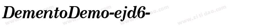 DementoDemo-ejd6字体转换