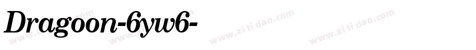 Dragoon-6yw6字体转换
