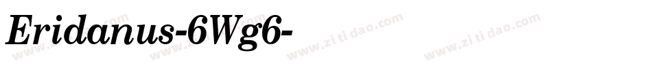 Eridanus-6Wg6字体转换