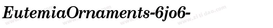 EutemiaOrnaments-6jo6字体转换