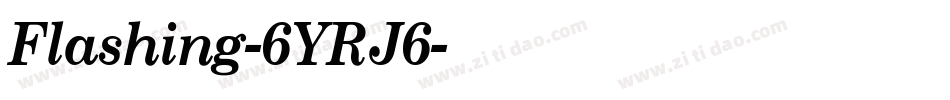 Flashing-6YRJ6字体转换