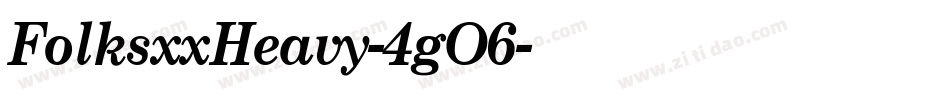 FolksxxHeavy-4gO6字体转换