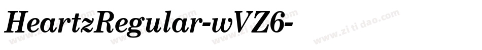 HeartzRegular-wVZ6字体转换