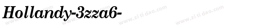 Hollandy-3zza6字体转换
