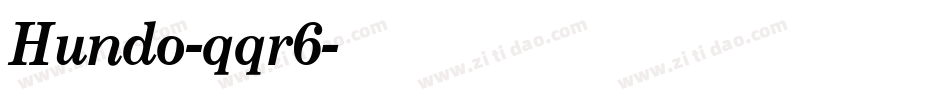 Hundo-qqr6字体转换