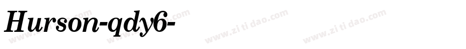 Hurson-qdy6字体转换