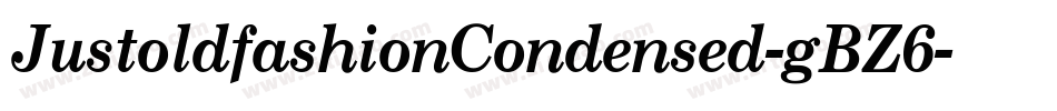 JustoldfashionCondensed-gBZ6字体转换
