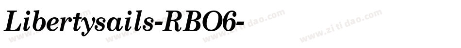 Libertysails-RBO6字体转换