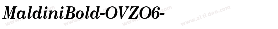 MaldiniBold-OVZO6字体转换