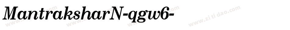 MantraksharN-qgw6字体转换