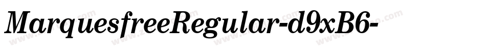 MarquesfreeRegular-d9xB6字体转换