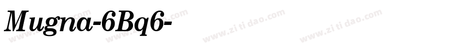 Mugna-6Bq6字体转换