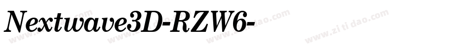 Nextwave3D-RZW6字体转换