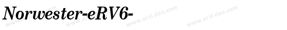 Norwester-eRV6字体转换