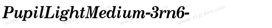 PupilLightMedium-3rn6字体转换