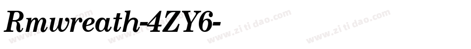 Rmwreath-4ZY6字体转换