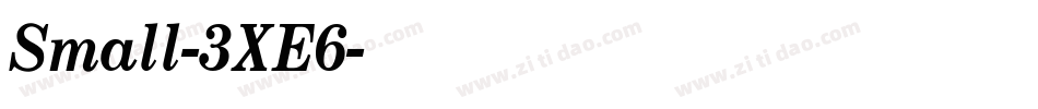 Small-3XE6字体转换