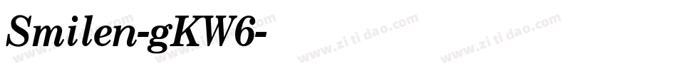 Smilen-gKW6字体转换