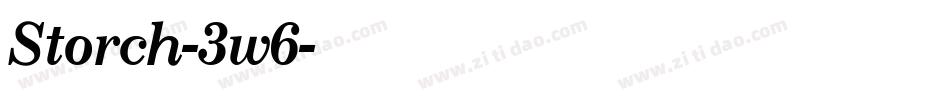 Storch-3w6字体转换