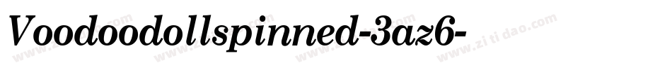 Voodoodollspinned-3az6字体转换
