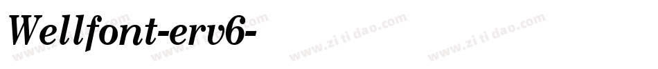 Wellfont-erv6字体转换