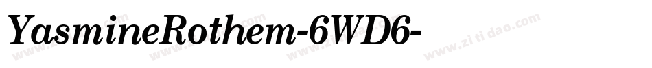 YasmineRothem-6WD6字体转换