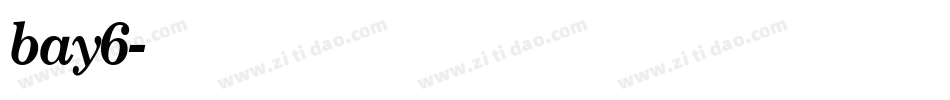 bay6字体转换