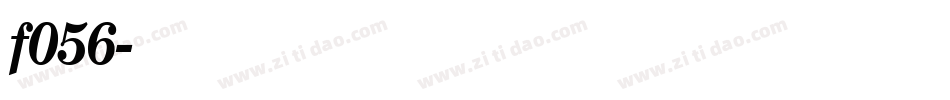 f056字体转换