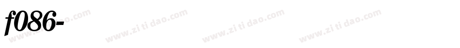 f086字体转换