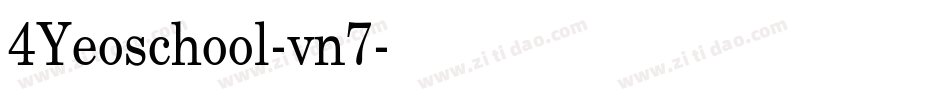 4Yeoschool-vn7字体转换