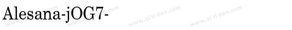 Alesana-jOG7字体转换