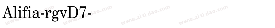 Alifia-rgvD7字体转换