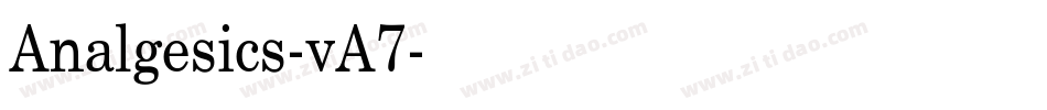 Analgesics-vA7字体转换
