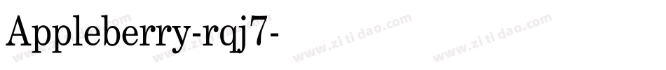 Appleberry-rqj7字体转换